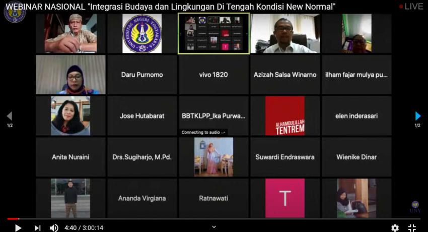 WEBINAR NASIONAL - INTEGRASI BUDAYA DAN LINGKUNGAN DI TENGAH KONDISI ...